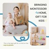 image:imageTiny Land Montessori Baby Toy Set 46 Months 4 in 1 Motor Skills Kit  Soft cloth book spinning rainbow toy silicone blocks baby tissue box tummy time teething and fine motor play gift46M Educational Box