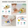 image:imageTiny Land Montessori Baby Toy Set 46 Months 4 in 1 Motor Skills Kit  Soft cloth book spinning rainbow toy silicone blocks baby tissue box tummy time teething and fine motor play gift79M Educational Box