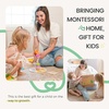 image:imageTiny Land Montessori Baby Toy Set 46 Months 4 in 1 Motor Skills Kit  Soft cloth book spinning rainbow toy silicone blocks baby tissue box tummy time teething and fine motor play gift1315M Educational Box