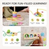 image:imageTiny Land Montessori Baby Toy Set 46 Months 4 in 1 Motor Skills Kit  Soft cloth book spinning rainbow toy silicone blocks baby tissue box tummy time teething and fine motor play gift1315M Educational Box