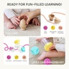 image:imageTiny Land Montessori Baby Toy Set 46 Months 4 in 1 Motor Skills Kit  Soft cloth book spinning rainbow toy silicone blocks baby tissue box tummy time teething and fine motor play gift1012M Educational Box