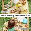 image:imageTiny Land Outdoor Mud Kitchen for Kids Ages 3 Wooden Water Play Kitchen  12mm Thick WeatherResistant Wood 4L Water Tank amp Sink Modular StoveSensory Table Large Storage Outdoor Play