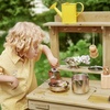 image:imageTiny Land Outdoor Mud Kitchen for Kids Ages 3 Wooden Water Play Kitchen  12mm Thick WeatherResistant Wood 4L Water Tank amp Sink Modular StoveSensory Table Large Storage Outdoor Play