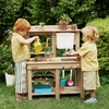 image:imageTiny Land Outdoor Mud Kitchen for Kids Ages 3 Wooden Water Play Kitchen  12mm Thick WeatherResistant Wood 4L Water Tank amp Sink Modular StoveSensory Table Large Storage Outdoor Play