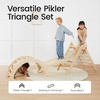 image:imageTiny Land Pikler Triangle Set 7in1 Foldable Climbing Toys Set for Kids  Baby Indoor Playground Jungle Gym Wooden Montessori Climbing Set for ToddlerIdeal Gift for Kids RainbowNatural