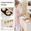 image:imageTiny Land Play Kitchen for Kids  Modern Home Design with Fabric Curtains  Interactive Wooden Kitchen with Coffee Maker amp Microwave Pretend Play Toy Birthday amp Christmas Gift for Boys amp GirlsCream White