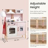 image:imageTiny Land Play Kitchen for Kids  Real Lights Sounds amp Adjustable Height  FarmhouseStyle Wooden Chef Pretend Play Set 18 Pcs Toy Food amp Cookware Accessories Gift for Boys Girls Ages 3 Sage GreenPink
