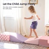 image:imageTiny Land Soft Foam Climbing Blocks for Toddlers 6Piece Foam Blocks  Indoor Playground Baby Climbing Toys Ideal Gift for Kids Activity Crawling and Sliding Foam Play Set VintagePink Pastel