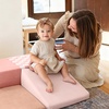 image:imageTiny Land Soft Foam Climbing Blocks for Toddlers 6Piece Foam Blocks  Indoor Playground Baby Climbing Toys Ideal Gift for Kids Activity Crawling and Sliding Foam Play Set VintagePink Pastel