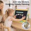 image:imageTiny Land Tabletop Kids Art Easel 5Level Magnetic Drawing Board  Wooden Easel with Whiteboard amp Chalkboard Locking Button AntiSlip Base Storage Tray Learning Toy for Ages 3OatmealGreen
