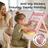 image:imageTiny Land Tabletop Kids Art Easel 5Level Magnetic Drawing Board  Wooden Easel with Whiteboard amp Chalkboard Locking Button AntiSlip Base Storage Tray Learning Toy for Ages 3OatmealPink