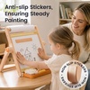 image:imageTiny Land Tabletop Kids Art Easel 5Level Magnetic Drawing Board  Wooden Easel with Whiteboard amp Chalkboard Locking Button AntiSlip Base Storage Tray Learning Toy for Ages 3OatmealOatmeal