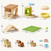 image:imageTiny Land Wooden Dollhouse Animal Set for Toddlers Dollhouse Accessories  Dolls House Furniture Sets for Toddlers Montessori Pretend Play Family Pets Set Toys Gift for Kids Age 3