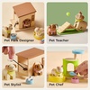 image:imageTiny Land Wooden Dollhouse Animal Set for Toddlers Dollhouse Accessories  Dolls House Furniture Sets for Toddlers Montessori Pretend Play Family Pets Set Toys Gift for Kids Age 3