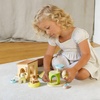 image:imageTiny Land Wooden Dollhouse Animal Set for Toddlers Dollhouse Accessories  Dolls House Furniture Sets for Toddlers Montessori Pretend Play Family Pets Set Toys Gift for Kids Age 3