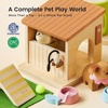 image:imageTiny Land Wooden Dollhouse Animal Set for Toddlers Dollhouse Accessories  Dolls House Furniture Sets for Toddlers Montessori Pretend Play Family Pets Set Toys Gift for Kids Age 3