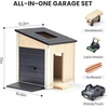 image:imageTiny Land Wooden Dollhouse Garage Set Expansion Furniture amp Accessories  Realistic Garage with Workbench Lawn Mower amp SUV Car Educational Pretend Play Expansion Set Gift for Kids