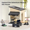 image:imageTiny Land Wooden Dollhouse People Set 5Piece Poseable Wooden Doll Family  Includes Dad Mom Brother Sister Baby and Stroller Dollhouse Accessories Toy Pretend Play Gift for Kids Ages 3