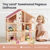 image:imageTiny Land Wooden Dollhouse for Girls  6 Rooms Wooden Doll House  DIY Pretend Doll House with 31Pcs Furniture Accessories Creative Gift for Girl Ages 3GreenDusty Pink