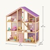 image:imageTiny Land Wooden Dollhouse for Girls  6 Rooms Wooden Doll House  DIY Pretend Doll House with 31Pcs Furniture Accessories Creative Gift for Girl Ages 3GreenUnicorn Purple