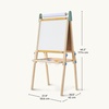 image:imageTiny Land Wooden Easel for Kids Art Easel with Chalkboard amp Whiteboard  Sturdy solid pine frame 2 drawing paper rolls Doublesided board 3 heights Art Learning Toy for Ages 312 Soft pastelPink