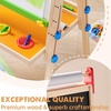 image:imageTiny Land Wooden Easel for Kids Art Easel with Chalkboard amp Whiteboard  Sturdy solid pine frame 2 drawing paper rolls Doublesided board 3 heights Art Learning Toy for Ages 312 Soft pastelNatural