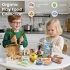 image:imageTiny Land Wooden Play Food for Kids Kitchen Pretend Food Dairy Set Toy  7PCS Dairy amp Drinks Set for Kid Play Kitchen Accessories Montessori Toy for Boy and GirlDairy