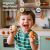 image:imageTiny Land Wooden Play Food for Kids Kitchen Pretend Food Dairy Set Toy  7PCS Dairy amp Drinks Set for Kid Play Kitchen Accessories Montessori Toy for Boy and GirlEgg