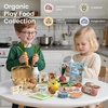 image:imageTiny Land Wooden Play Food for Kids Kitchen Pretend Food Dairy Set Toy  7PCS Dairy amp Drinks Set for Kid Play Kitchen Accessories Montessori Toy for Boy and GirlMeat