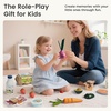 image:imageTiny Land Wooden Play Food for Kids Kitchen Pretend Food Dairy Set Toy  7PCS Dairy amp Drinks Set for Kid Play Kitchen Accessories Montessori Toy for Boy and GirlMeat