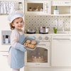 image:imageTiny Land Wooden Play Kitchen for Toddlers Kids Play Toy Kitchen Set  with Realistic Accessories Storage Fridge Stove Microwave Coffee Station Birthday Gift for Boys Girls Ages 3WhiteWhite