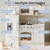 image:imageTiny Land Wooden Play Kitchen for Toddlers Kids Play Toy Kitchen Set  with Realistic Accessories Storage Fridge Stove Microwave Coffee Station Birthday Gift for Boys Girls Ages 3WhiteWhite