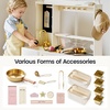 image:imageTiny Land Wooden Play Kitchen with 2in1 Bistro Play  Magnetic Chalkboard and Guest Check Pad Bring Interactive Restaurant Role Play to Life with a Stylish Modern DesignCream