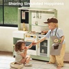 image:imageTiny Land Wooden Play Kitchen with 2in1 Bistro Play  Magnetic Chalkboard and Guest Check Pad Bring Interactive Restaurant Role Play to Life with a Stylish Modern DesignGreen