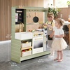 image:imageTiny Land Wooden Play Kitchen with 2in1 Bistro Play  Magnetic Chalkboard and Guest Check Pad Bring Interactive Restaurant Role Play to Life with a Stylish Modern DesignGreen