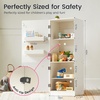 image:imageTiny Land Wooden Toy Fridge for Kids with Spacious Storage  Realistic Refrigerator amp Freezer Organize Play Food and Complement Any Play Kitchen for Pretend Play