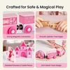 image:imageTiny Land Wooden Train Set for Girls 38PCS Unicorn Princess Train Set  Including Castle Bridge amp Royal Accessories Pink Fantasy Train Track Set Gift for Toddlers Girl Toys Ages 3