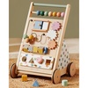 image:imageTiny Land Wooden Baby Walker with Activity Center Montessori Push Walker  Adjustable speed for beginners From sitting play to first steps Sensory handon games Gift for boys amp girls MorandiMorandi