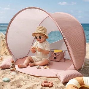 image:imageTiny Land Baby Beach Tent Pop Up Baby Tent with UPF 50 Sun Protection  Portable Baby Beach Essentials 354x276x315 Sun Shelter for Infants Baby Outdoor Use Sunset BlushSunset Blush