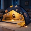 image:imageTiny Land Twin Bed Tent for Kids 77 x 40 x 46 Pink Play TentDark Navy